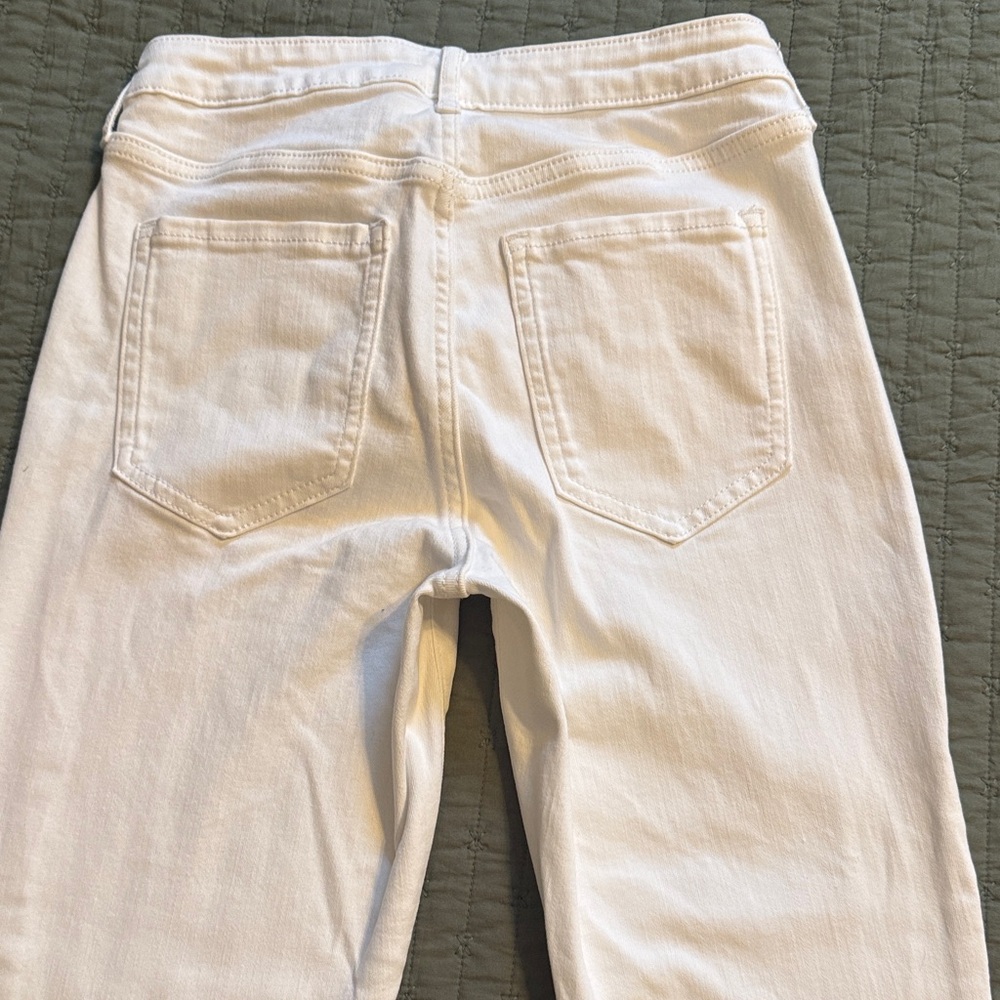 Banana Republic Women's White Skinny Jeans